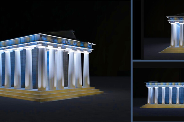 Πρόταση φωτισμού του Ναού του Ηφαίστου στο Θησείο