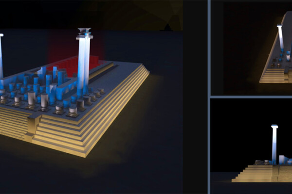 Πρόταση φωτισμού του Ναού της Αφαίας στην Αίγινα