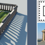 Τρισδιάστατη απεικόνιση των Ναών της Ποσειδωνίας