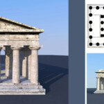 Τρισδιάστατη απεικόνιση των Ναών της Ποσειδωνίας
