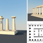 Τρισδιάστατη απεικόνιση του Ναού του Απόλλωνα στην Κόρινθο