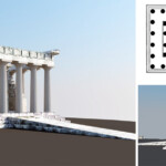 Τρισδιάστατη απεικόνιση του Ναού της Αφαίας στην Αίγινα